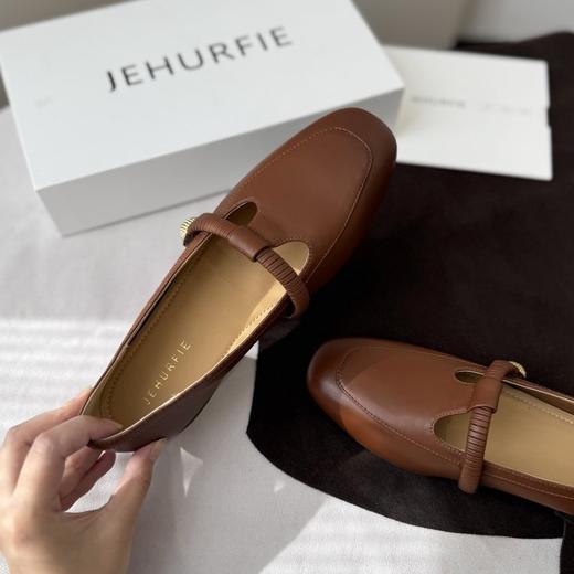 JEHURFIE/纪华菲羊皮版～复古玛丽珍T字带浅口单鞋AB25398 商品图1