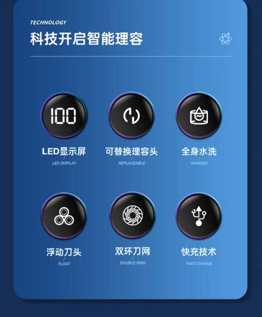 米聊电动剃须刀，米家旗下品牌，小米家族生态链成员之一。 商品图2