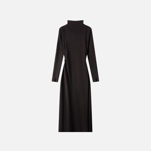 INSUN恩裳气质高领羊毛针织连衣裙 商品图4