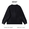SDSA男士秋冬新款痞帅男装韩版胸前刺绣字母拼接圆领卫衣街头百搭 商品缩略图5