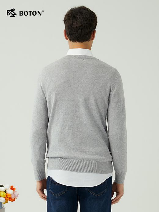 [山羊绒]波顿男士秋冬 毛衣 圆领套头 柔暖合身休闲长袖款MU733323 商品图4