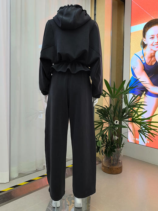 哈瓦塔（加绒）摩登砂洗休闲外套镰刀裤套装H350163 商品图6