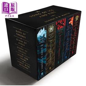 【中商原版】乔治RR马丁 冰与火之歌五册套装 权力的游戏 列王的纷争等 A Game of Thrones 5-Book Boxed Set 英文原版