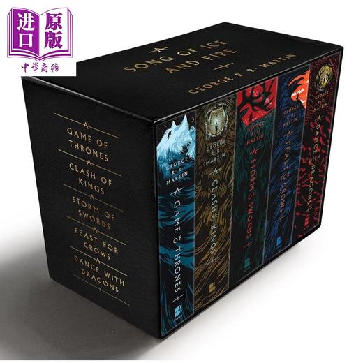 【中商原版】乔治RR马丁 冰与火之歌五册套装 权力的游戏 列王的纷争等 A Game of Thrones 5-Book Boxed Set 英文原版 商品图0