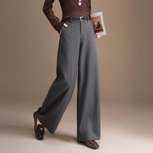 QYM 9521-Y西装裤宽松休闲阔腿裤时尚拖地裤 商品图0