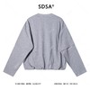 1720SDSA男士秋冬新款痞帅男装韩版纯色袖子拼接设计圆领卫衣百搭宽松 商品缩略图5