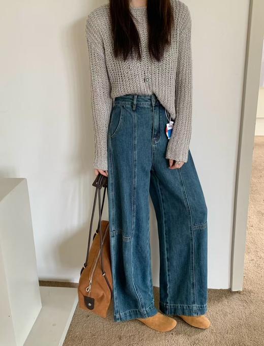 2025秋季无弹弯刀裤！立体裁剪显瘦牛仔裤！挺括筋骨牛仔裤！ 商品图0