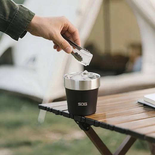 SOG索格 咖啡杯240ml 办公便携随行杯 316不锈钢 户外水杯 高颜值-分销 商品图1