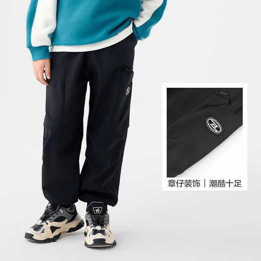 巴拉巴拉童装儿童长裤男童秋冬加绒灯笼型街舞裤保暖休闲宽松百搭 商品图3