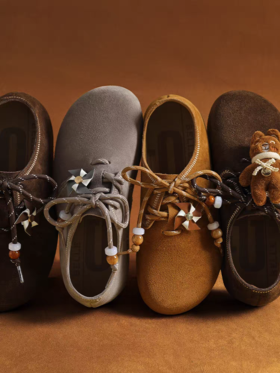 BF楼百丽糖栗吐司勃肯鞋女2025秋季新款内增高牛津深口单鞋E8G1DCM5