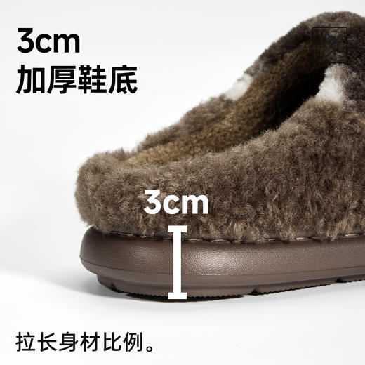 加厚鞋底！2025秋冬季新款棉拖鞋男士室内居家简约防滑保暖加绒加厚毛毛拖鞋 39-44码 商品图1