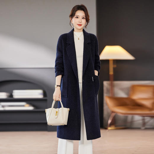 TC 23578双面呢羊毛大衣显瘦妈妈装双面呢外套 商品图3