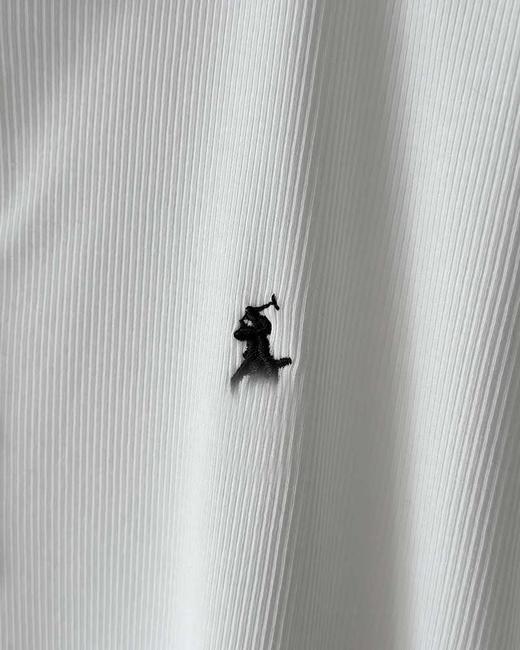 单品包邮现货 THS-限时 女士 RL马球 经典半开襟坑条罗纹长袖打底衫长袖T恤 2色 BH2626 商品图6