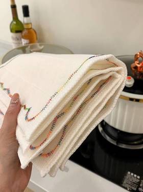 ❗️❗️多送3条！💰9.9到手8条！🔥【 彩虹疏油抹布】免用洗洁精还能去油污👍简直生活必备神器🛒！简直太划算了❗️❗️❗️ 100％再生纤维素纤维❗一物多用‼ 8层加厚❗️