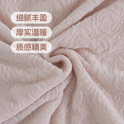 【230g高克重】雕花绒四件套 薄雾玫瑰/迷野蔷薇hl【锁温保暖】【细腻丰盈】【厚实温暖】【刺绣工艺】防静电导电丝 法式田园 浪漫复古 商品图5