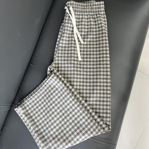 【169元2件】女士秋冬时尚长筒裤格子直筒长裤女士裤子休闲裤【FD25326】 商品图1