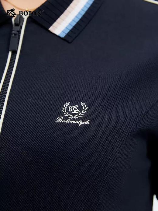 [冰感抑菌]波顿夏季女士Polo翻领美式休闲连衣裙LD258225 商品图4