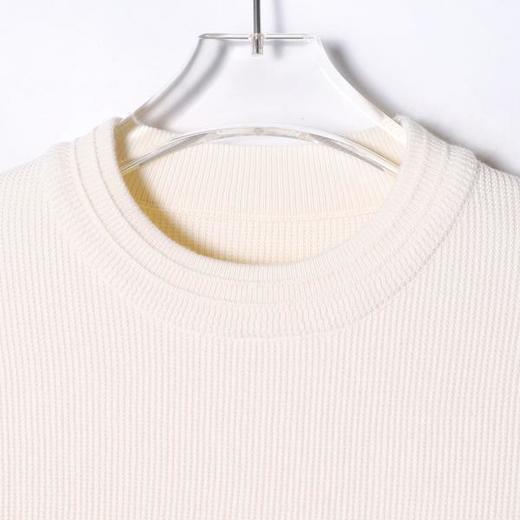 257167SDSA男士秋冬新款痞帅男装设计师纯色小众设计领口毛衣百搭针织衫 商品图2