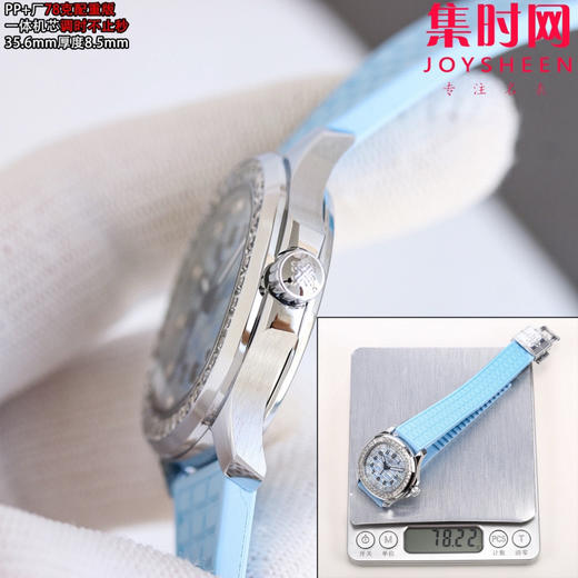 百达翡丽 Patek Philippe AQUANAUT手雷5068系列 PP+手雷女款 78克配重版 调时不止秒 女士腕表
表盘尺寸：35.6mmX8.5mm 商品图6