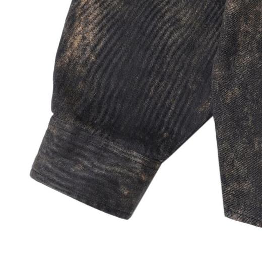 252206SDSA男士秋冬新款痞帅男装潮牌街头做旧翻领长袖衬衫扎染时尚衬衣 商品图4