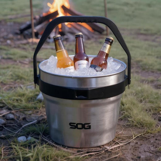 SOG索格 车载不锈钢冰桶 户外装备 便携式露营大容量水具 304不锈钢7.2L-分销 商品图4