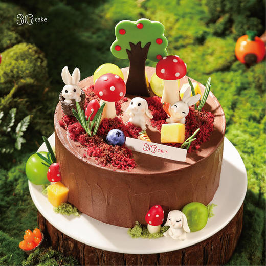 萌兔秘境·巧克力鲜果脆脆蛋糕，可选1.5/2.5/6磅 商品图0