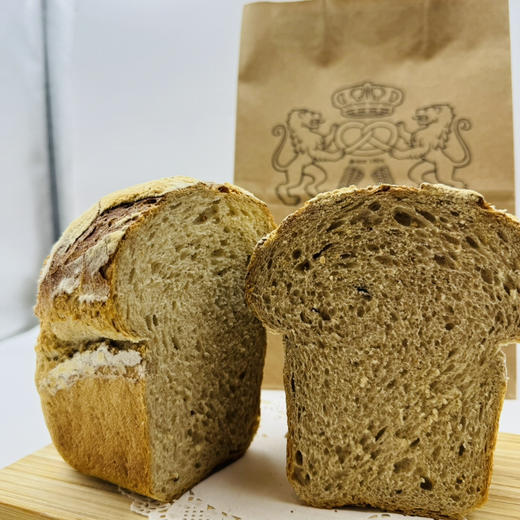 0油0糖0蛋0奶 黑森木纹乡村面包 Vintage Country Bread 380g 松软微酸 低卡低脂 减脂主食 商品图2