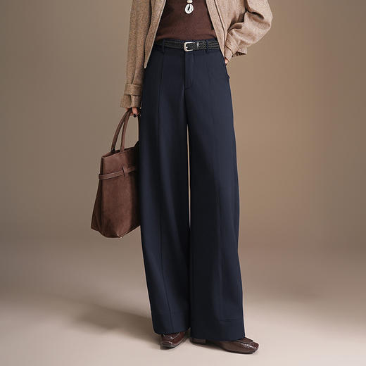 QYM 9521-Y西装裤宽松休闲阔腿裤时尚拖地裤 商品图1