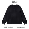 SDSA男士秋冬新款痞帅男装韩版胸前刺绣字母拼接圆领卫衣街头百搭 商品缩略图1