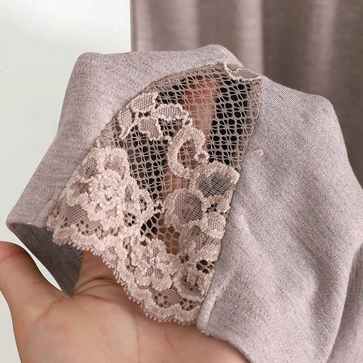 美奈川 精致蕾丝蓄暖棉绒套装JJ28178 商品图5