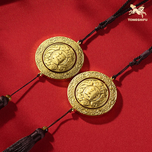 铜师傅《转大运》《赚大钱》客厅桌面铜挂件 送礼解压装饰工艺品 商品图1