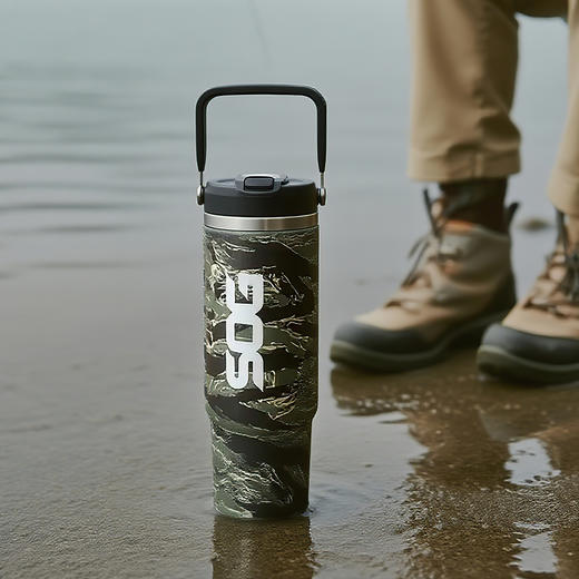 SOG索格 便携车载杯 保温随行杯 1.2L军迷水壶304不锈钢-分销 商品图2
