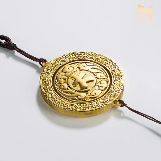 铜师傅《转大运》《赚大钱》客厅桌面铜挂件 送礼解压装饰工艺品 商品图5