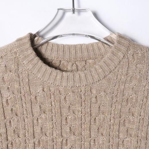 257134SDSA男士秋冬新款痞帅男装慵懒风气质条纹圆领毛衣百搭时尚针织衫 商品图2