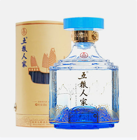 【到手2瓶】五粮液股份 五粮人家富春江荷花丝绸之路浓香型白酒宴请送礼婚宴用酒 52度 500mL ❗售后需要开箱视频❗