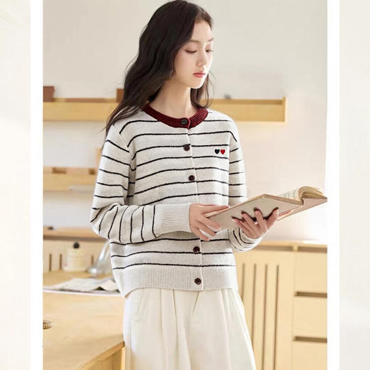 9.4%羊毛韩系花朵；6%羊毛条纹爱心刺绣/复古提花  针织衫合集A-5330-1 商品图6