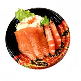 三文鱼虾丼 约200g/份（销售时间：11：00-18：30）