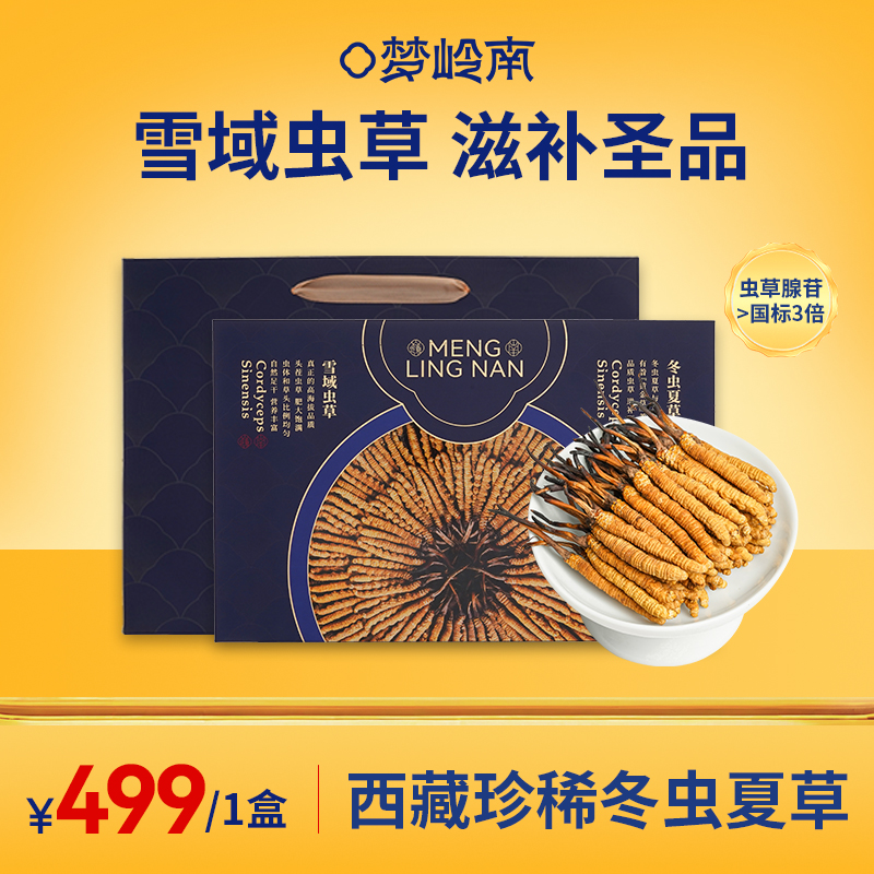 【雪域虫草 滋补圣品】梦岭南冬虫夏草16支礼盒装4g 西藏那曲珍稀原产 送长辈送父母