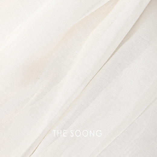 THESOONG|仙女裙 桑蚕丝棉轻盈哑光线条感松紧腰白色半身裙QZ6674 商品图6