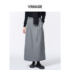VIMAGE纬漫纪A版配本布腰绳2025秋冬新款包容性强半裙V2406109 商品缩略图0