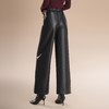 时尚九分PU皮裤，垂感修身直筒裤洋气阔腿裤MYX-HYH-83515-L 商品缩略图2
