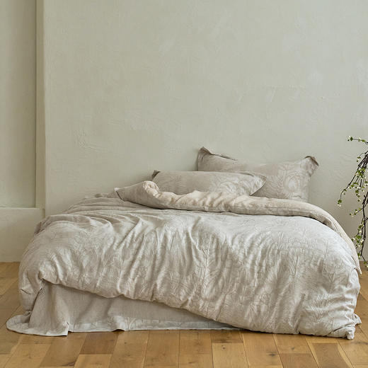 多喜爱森野色织棉麻提花-山岚织梦【棉麻交织】【柔软舒适】【色织提花工艺】森系花卉 古朴原色 A类标准 商品图8