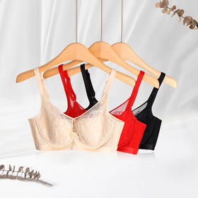 美奈川 蚕丝性感薄杯文胸BRA11482