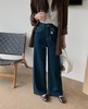 2025四面弹微阔拖地裤！秋季新款软糯亲肤顺滑阔腿直筒牛仔裤！ 商品缩略图0