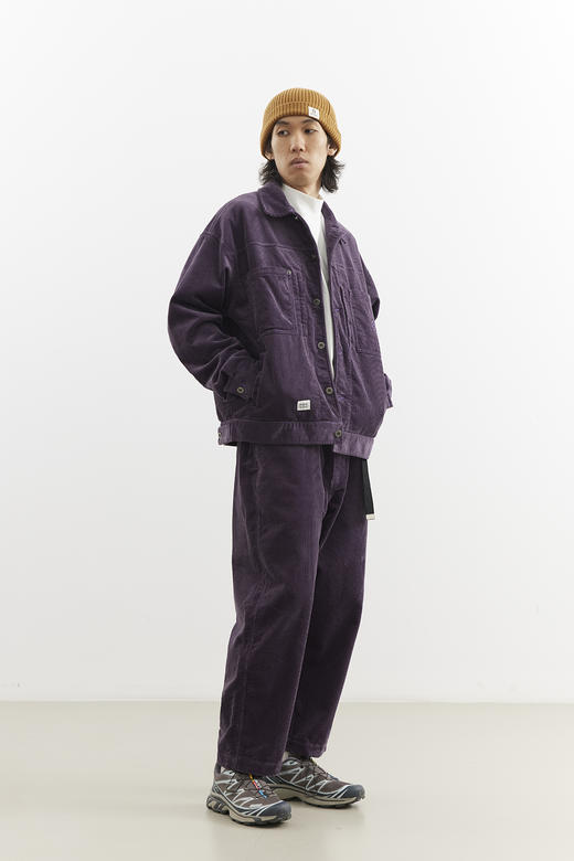 吃茶去chichaqu2025重磅灯芯绒翻领夹克经典复古宽松休闲百搭 商品图3