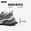 MIO米奥时尚休闲鞋2026春季新款圆头厚底增高闪钻运动鞋复古女鞋M261586972 商品缩略图4