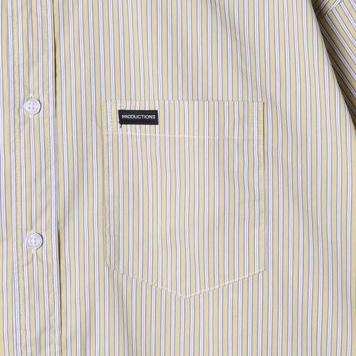 2083SDSA男士秋冬新款痞帅男装潮牌撞色竖纹口袋翻领长袖衬衫宽松百搭 商品图3