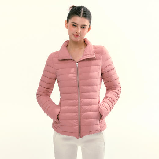 Ariseism 美式复古修身立领排骨羽绒服女秋冬新款上衣外套 商品图4