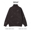 257159SDSA男士秋冬新款痞帅男装慵懒风半拉链立领针织衫百搭时尚毛衣 商品缩略图1
