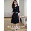 【专属特价】熙世界秋季穿搭高级感小香风连衣裙女气质收腰显瘦小黑裙2025新款 商品缩略图2